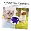 Elevated Ceramic Cat Bowl, Non-Slip and Stable, Blue view 4