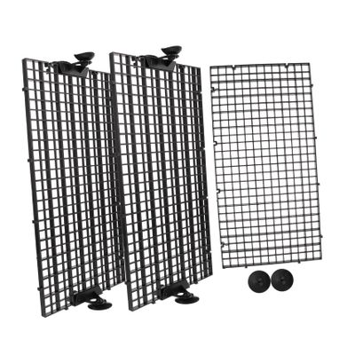 Toyvian PVC Aquarium Divider, 3 Pieces with 10 Suction Cups