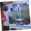 Toyvian PVC Aquarium Divider, 3 Pieces with 10 Suction Cups view 3