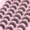 14 Pairs of Short False Eyelashes with a Natural Look and Thick Volume view 4