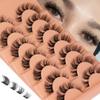 Natural Cluster Lashes, D Curl, DIY Lash Extensions, Multipack view 1