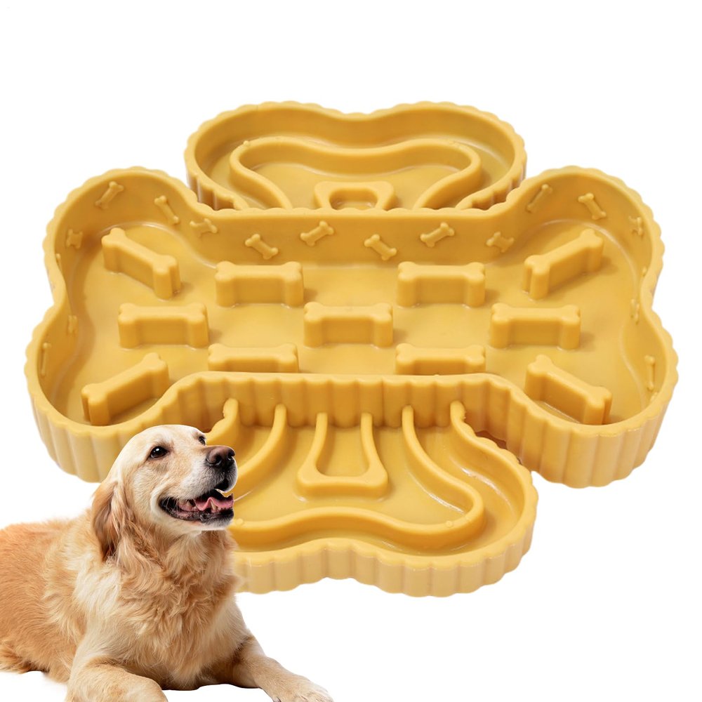 Slow Feeder Dog and Cat Bowl with Suction Cup