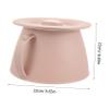 Plastic Bedpan with Lid for Pregnant Women and Seniors, Pink view 2