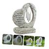 Pet Memorial Stone with Wind Chime, Halloween Gift Idea, Resin view 3
