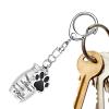 Dog Urn with Puppy Paw Charm view 1
