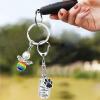 Dog Urn with Puppy Paw Charm view 2