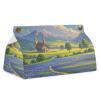 Texas Bluebonnets Scenery PU Leather Tissue Box Cover view 1