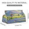 Texas Bluebonnets Scenery PU Leather Tissue Box Cover view 3