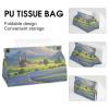 Texas Bluebonnets Scenery PU Leather Tissue Box Cover view 4
