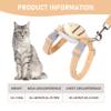 Adjustable Anti-Escape Cat Harness and Leash with Bee Decoration view 3