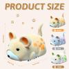 Kaezuy Electric Self-Propelled Mouse Cat Toy, Interactive, Obstacle Avoidance, with Base Brush (3-Piece) view 2