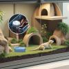 Reptile Food and Water Bowl, Escape-Resistant Feeding Dish view 2