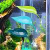 3-Piece Artificial Plant Leaf Decor with Suction Cups, 18.5 x 7.2 cm view 3