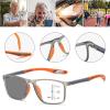 Progressive Multifocal Photochromic Reading Glasses, TR90, Black/Red, +3.0 view 3
