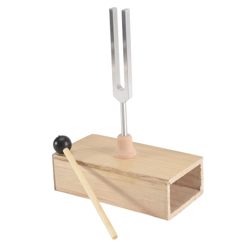 AWAOVV 432 Hz Silver Tuning Fork with Resonance Box