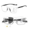 Photochromic Progressive Multifocal Reading Sunglasses, Transparent/Gray, 1.5x view 1