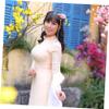 DEARMAMY Jade Pearl Hair Clip with Tassel and Floral Design view 4