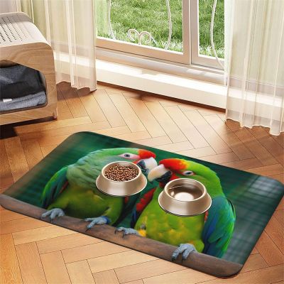 Pet Feeding Mat for Food and Water Bowls, Non-Slip, Absorbent, 40 x