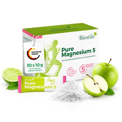 Biostile Magnesium Powder | 5-Fold Complex | Magnesium Citrate