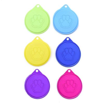 Reusable Silicone Pet Food Covers - Set of 6