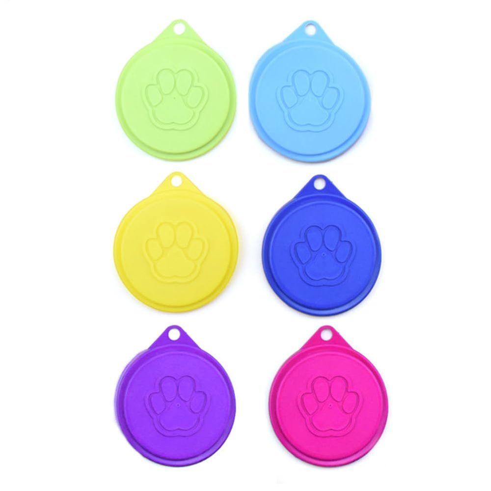 Reusable Silicone Pet Food Covers - Set of 6