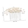 DONFAMDS Crystal and Pearl Hair Comb for Weddings view 2