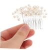 DONFAMDS Crystal and Pearl Hair Comb for Weddings view 4