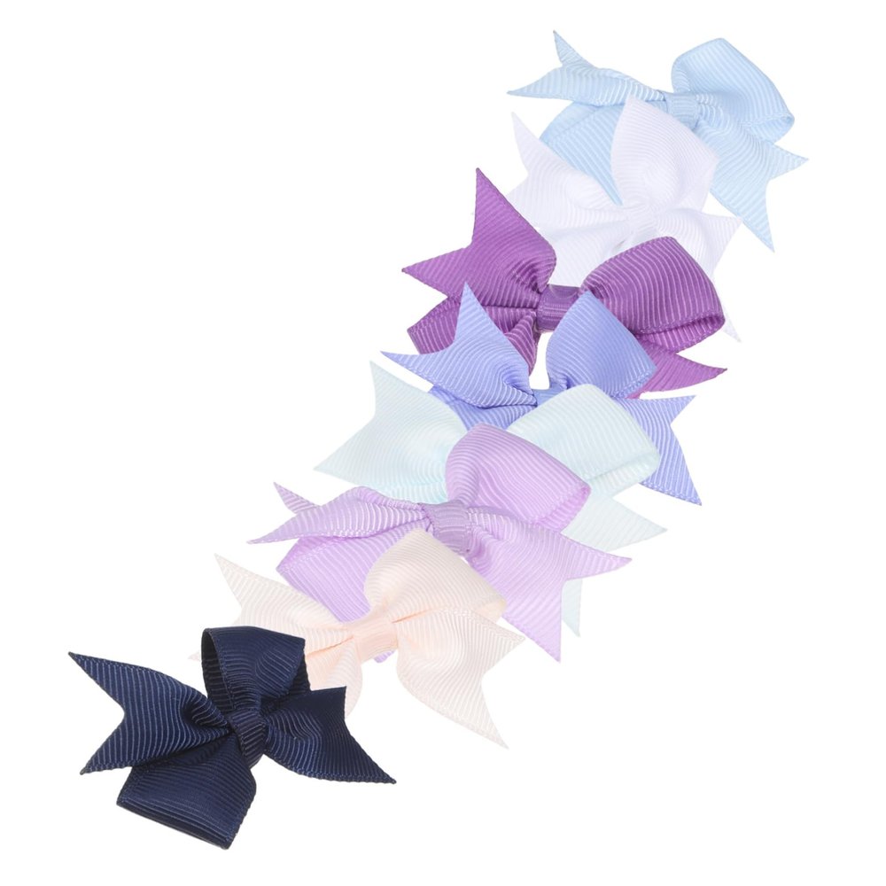 ibasenice 8 Cute Dog Bows for Medium and Large Dogs