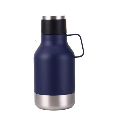 Guangcailun Stainless Steel Water Bottle for Dogs, Portable 2-in-1 Outdoor Water Bottle, Blue