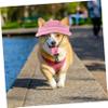 ibasenice Adjustable Baseball Cap for Dogs and Cats, Pink view 3