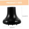 DECORNIJIA Large Hair Diffuser Attachment, Heat-Resistant, for 4.2–4.8 cm Hair Dryers, Black view 2