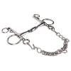 LUCKDANO Snaffle Bit, Jointed-Mouth Stainless Steel Pelham for Horse Training, 5.0 x 0.7 in view 4