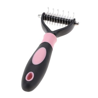 TOPINCN Pet Dematting Comb with Dual-Sided Blades