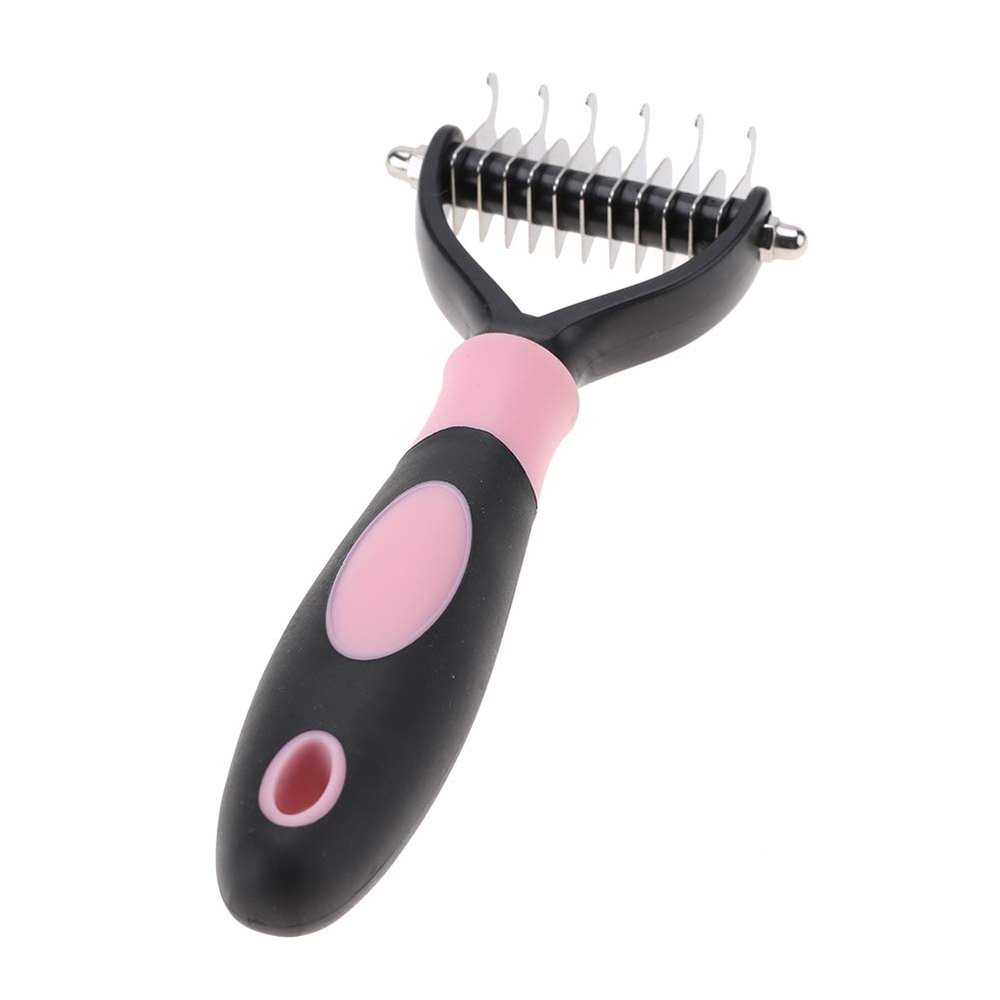 TOPINCN Pet Dematting Comb with Dual-Sided Blades