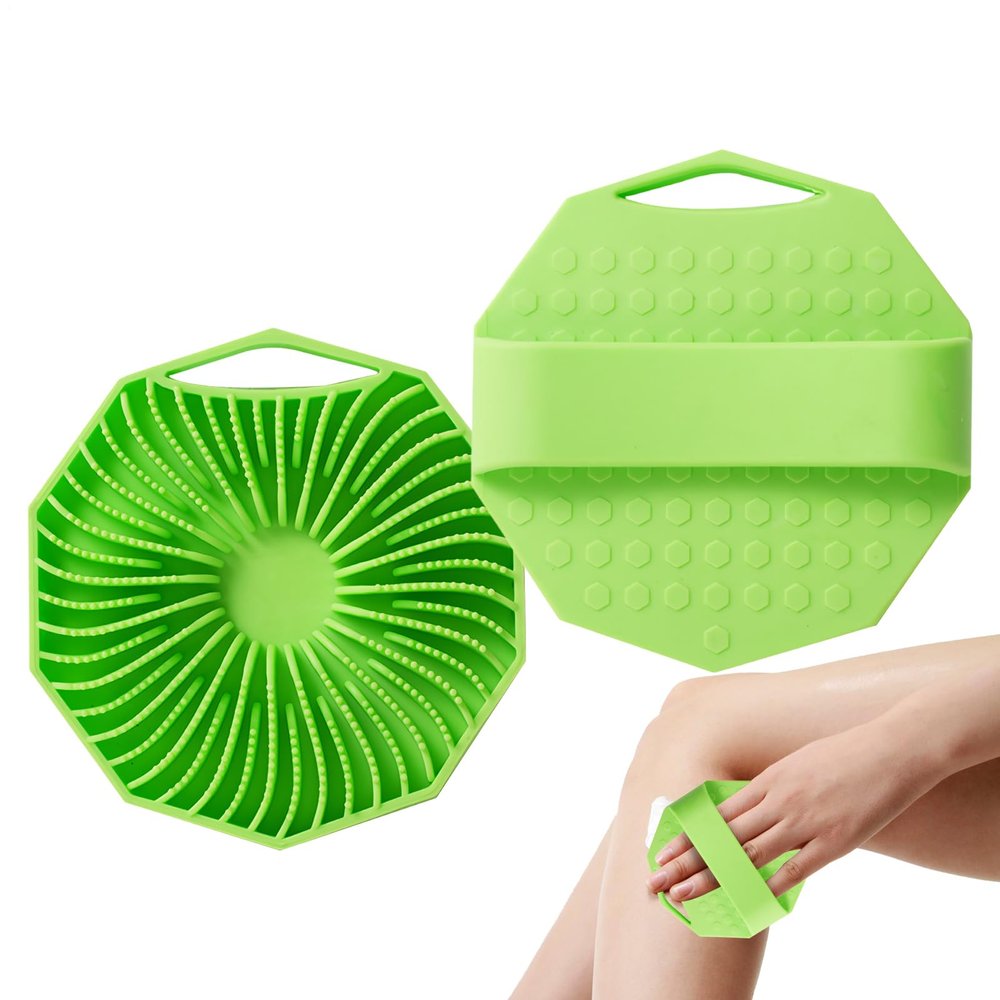 Silicone Body Scrubber, Shower Sponge and Exfoliating Brush