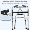 YAOHY Adjustable Foldable Wheeled Walker for Seniors view 2