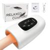 Cordless Electric Hand Massager with Heat, 3 Modes and 5 Intensity Levels, White view 1