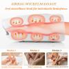 Cordless Electric Hand Massager with Heat, 3 Modes and 5 Intensity Levels, White view 3