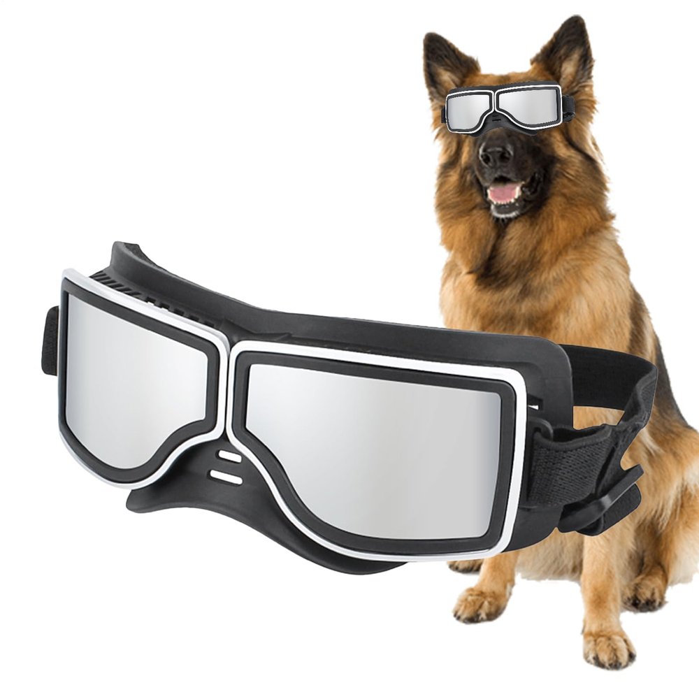 Dog Sunglasses with UV, Sun and Wind Protection for Medium and Large Dogs