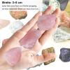 3-Piece Large Raw Rose Quartz Stones, 35 cm view 3