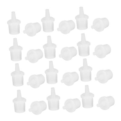 100 Plastic Replacement Nozzle Tips for Adhesive Dispensers, White
