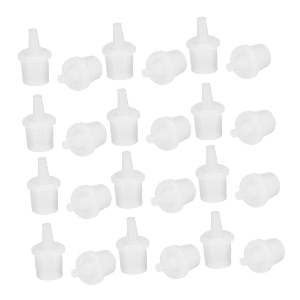 100 Plastic Replacement Nozzle Tips for Adhesive Dispensers, White