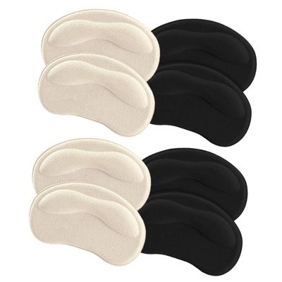 HAKIDZEL 4-Pair Self-Adhesive Gel Heel Cushions for Women's Shoes and Boots