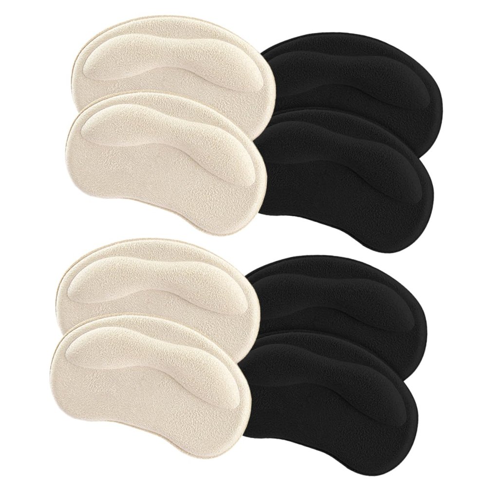 HAKIDZEL 4-Pair Self-Adhesive Gel Heel Cushions for Women's Shoes and Boots
