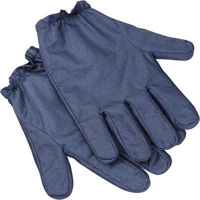 EMF Radiation-Blocking Gloves, 100% Silver Fiber, Unisex, Size M