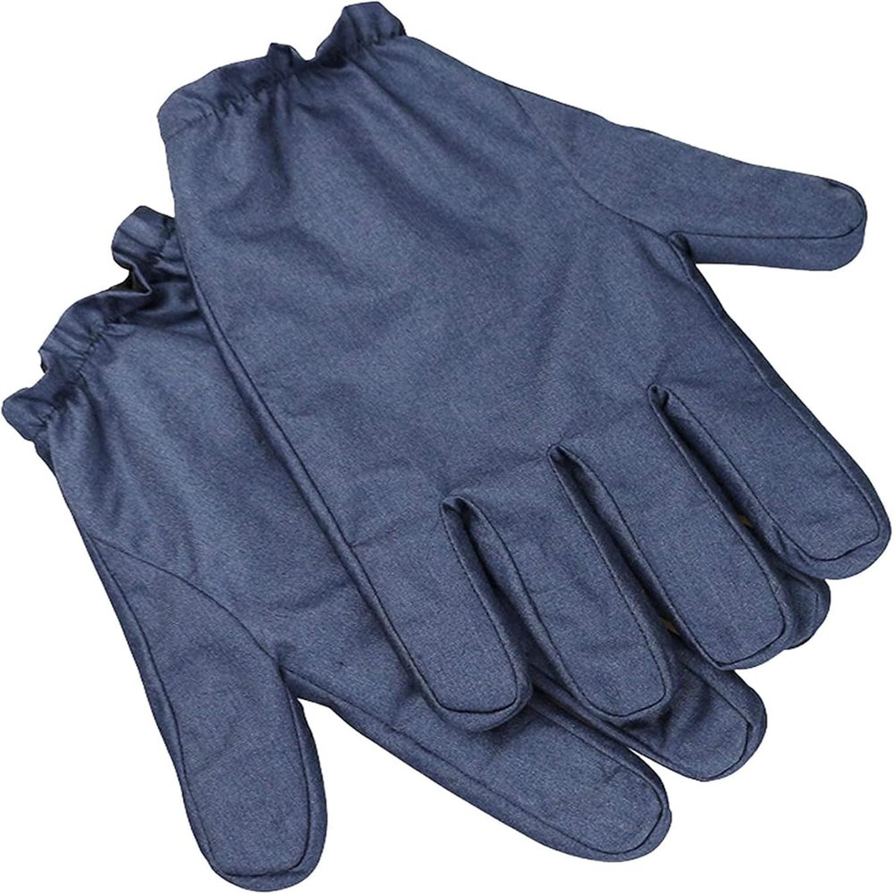 EMF Radiation-Blocking Gloves, 100% Silver Fiber, Unisex, Size M