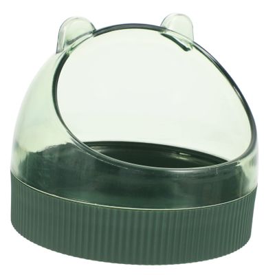 HOUDERCO Transparent Acrylic Hamster and Chinchilla Bowl with Anti-Spill Feature