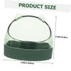 HOUDERCO Transparent Acrylic Hamster and Chinchilla Bowl with Anti-Spill Feature view 2