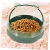 HOUDERCO Transparent Acrylic Hamster and Chinchilla Bowl with Anti-Spill Feature view 4