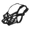HOUDERCO Adjustable Dog Muzzle with Bite Protection - Black view 1
